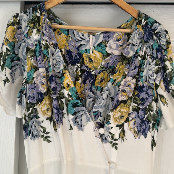 Free People Jamie Floral White Dress - Picture 7 of 9